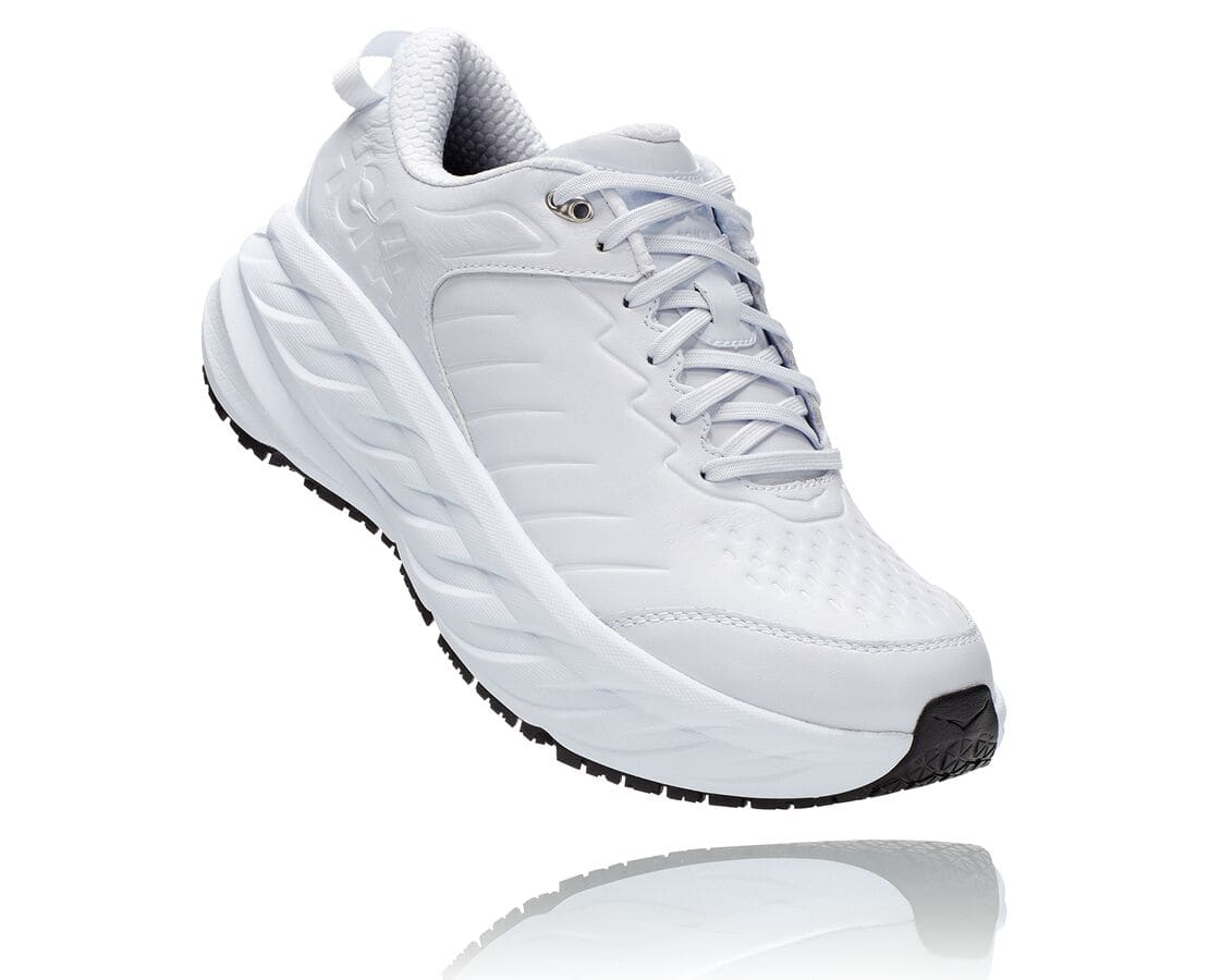 Hoka One One Bondi Sr Philippines - Mens Wide Running Shoes - White / White | JR3042685